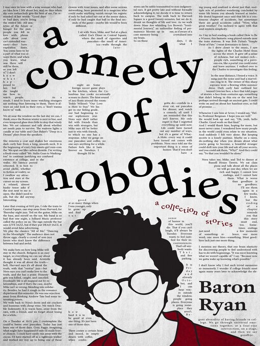 Title details for A Comedy of Nobodies by Baron Ryan - Available